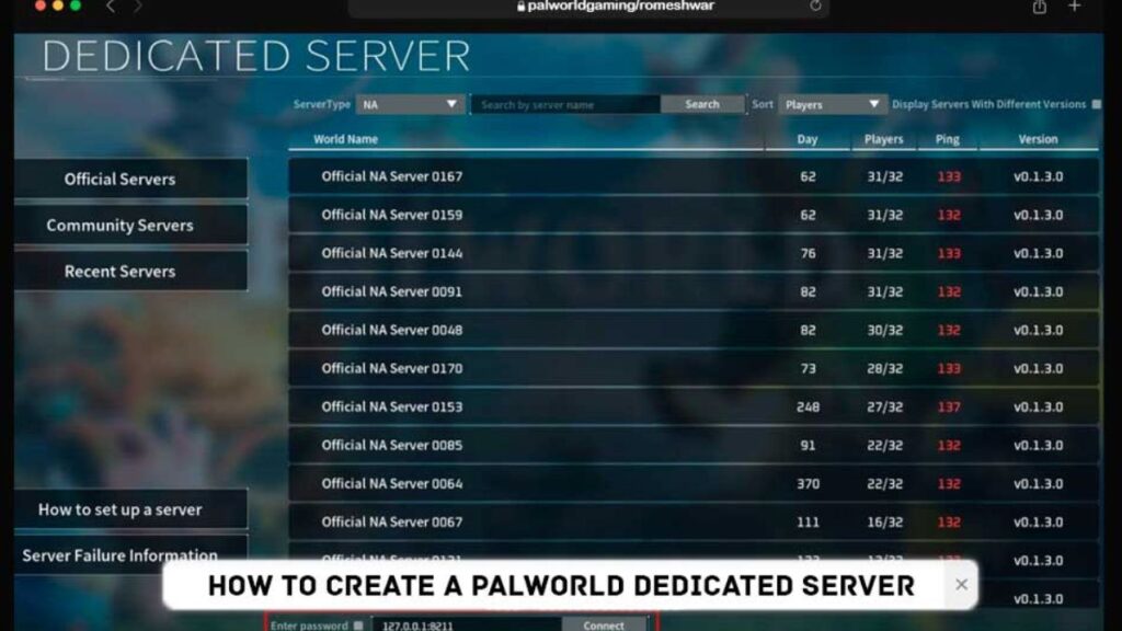 How To Create A Palworld Dedicated Server