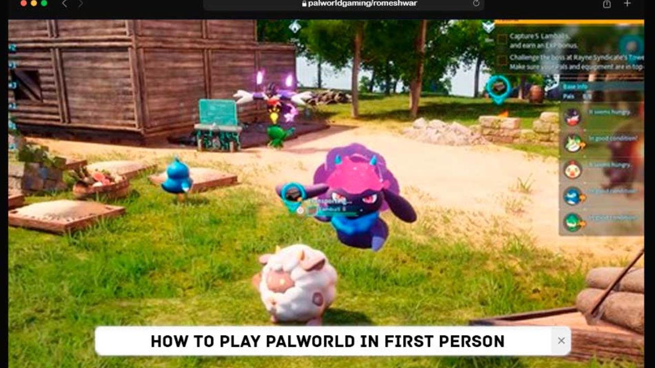 How To Play Palworld in First Person