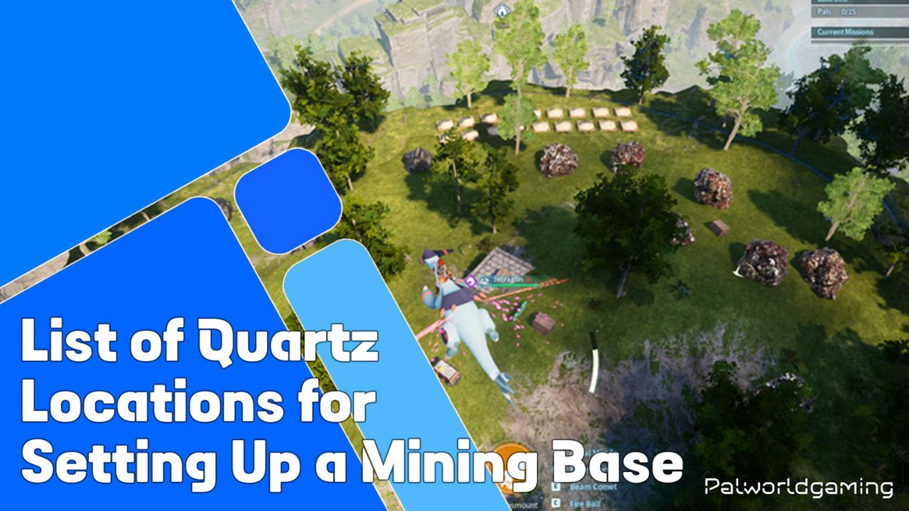 List Of Quartz Locations for Setting Up Mining Base in Palworld