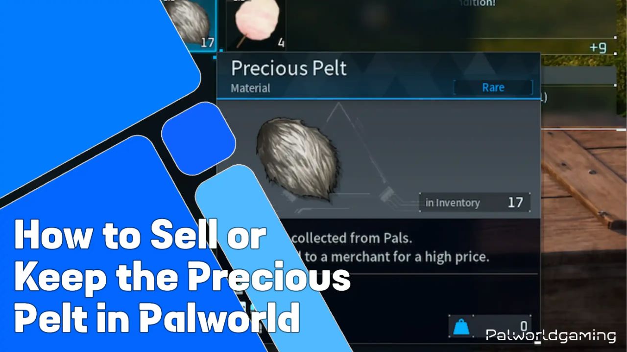 How To Sell Or Keep The Precious Pelt In Palworld