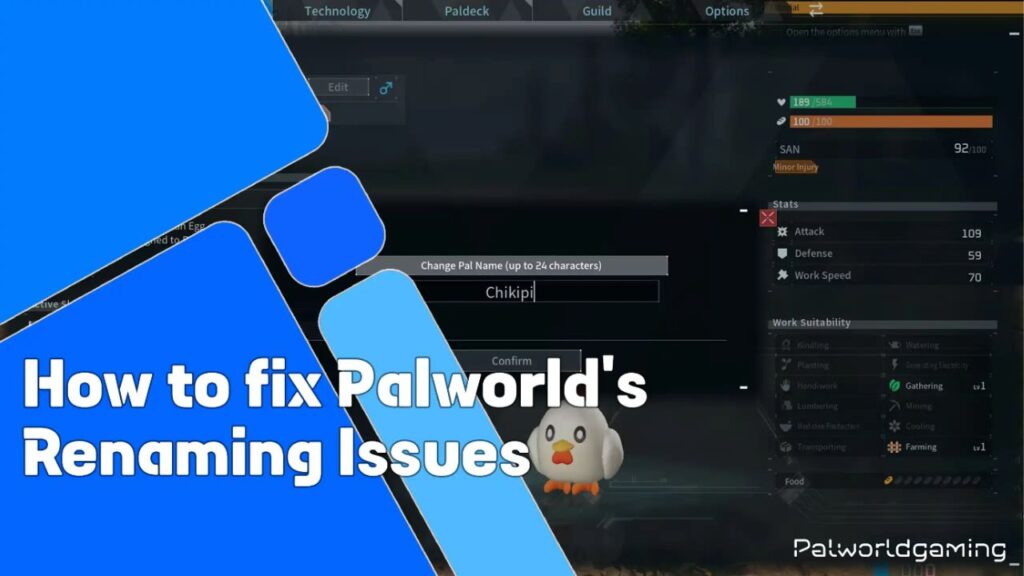 How To Fix Palworld’s Renaming Issues