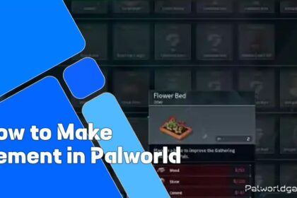 How To Make Cement In Palworld