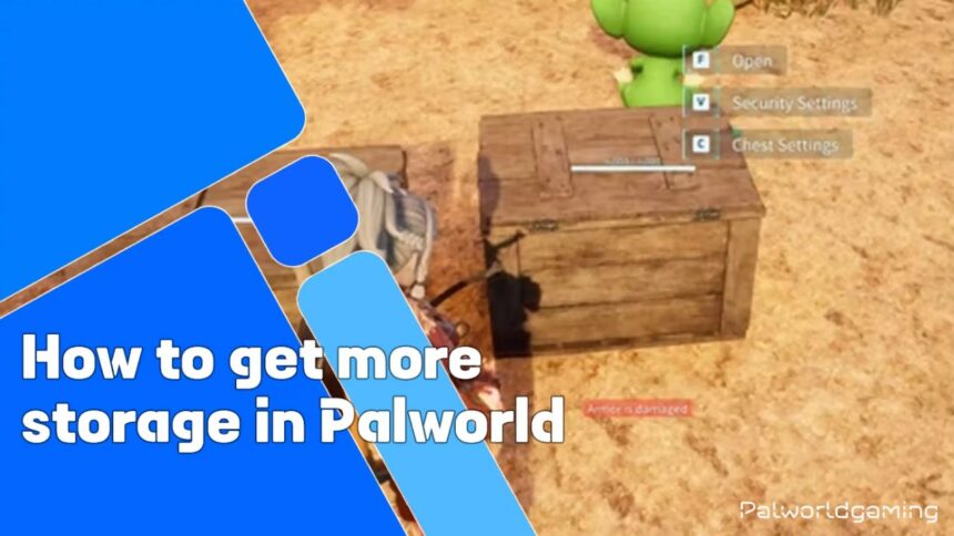 How to Get More Storage in Palworld