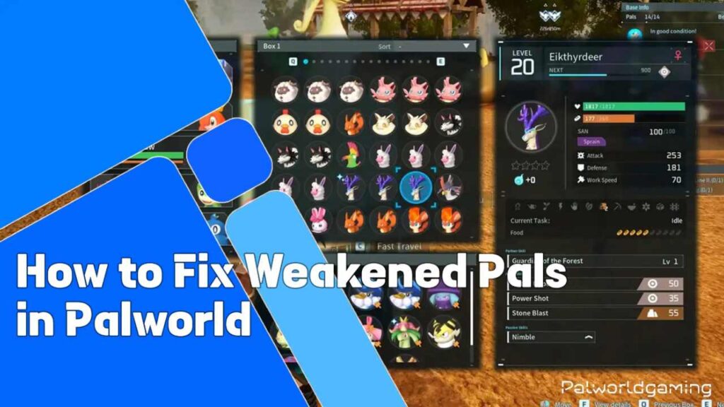 How To Fix Weakened Pals In Palworld