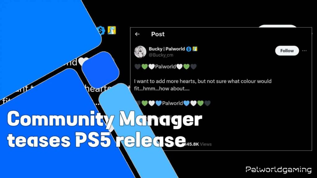 Community Manager Teases Palworld PS5 Release